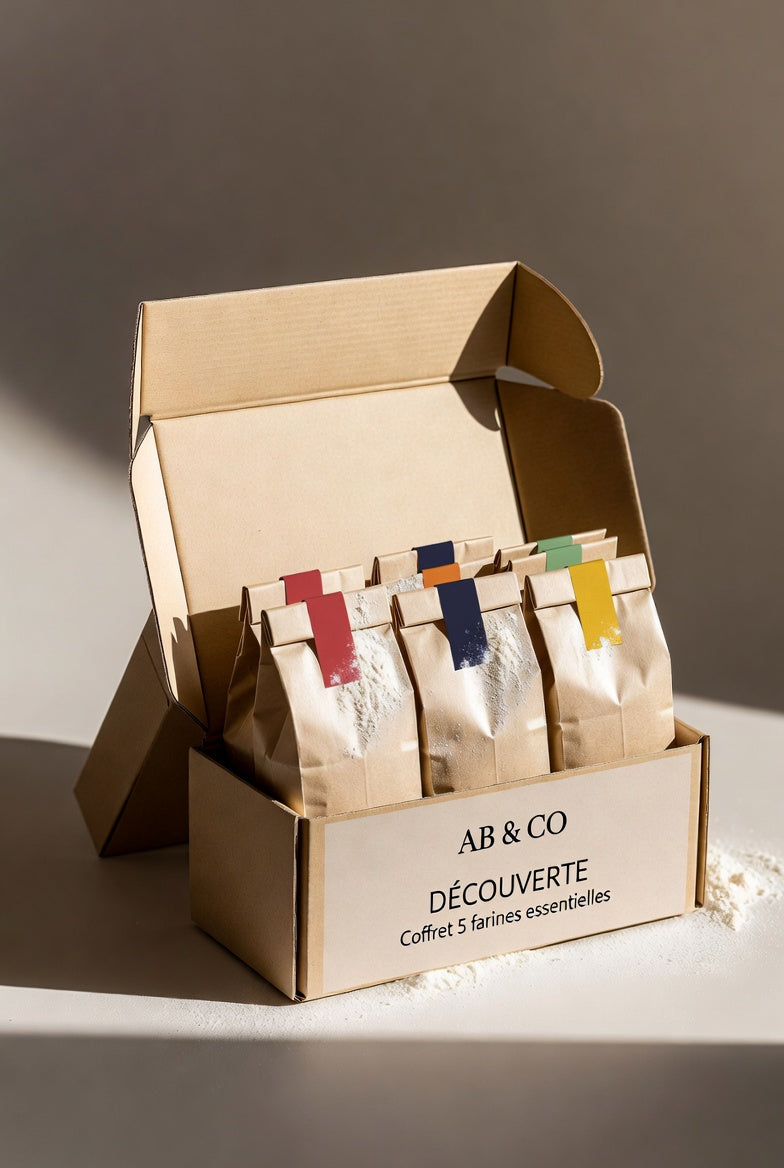 DÉCOUVERTE — Coffret 5 farines essentielles
